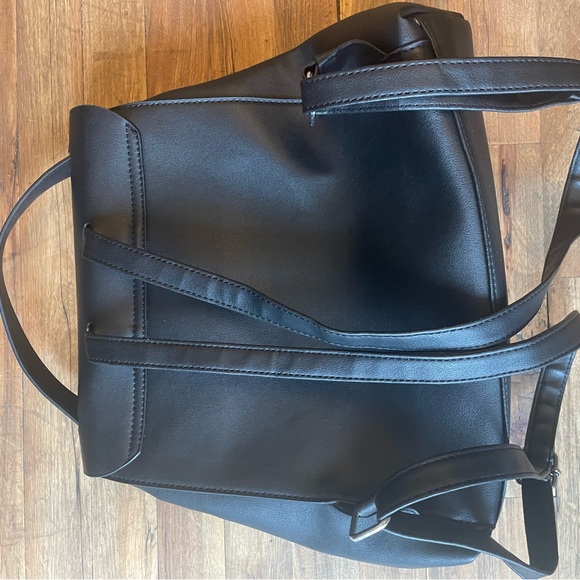 Black Leather Backpack - Picture 2 of 5